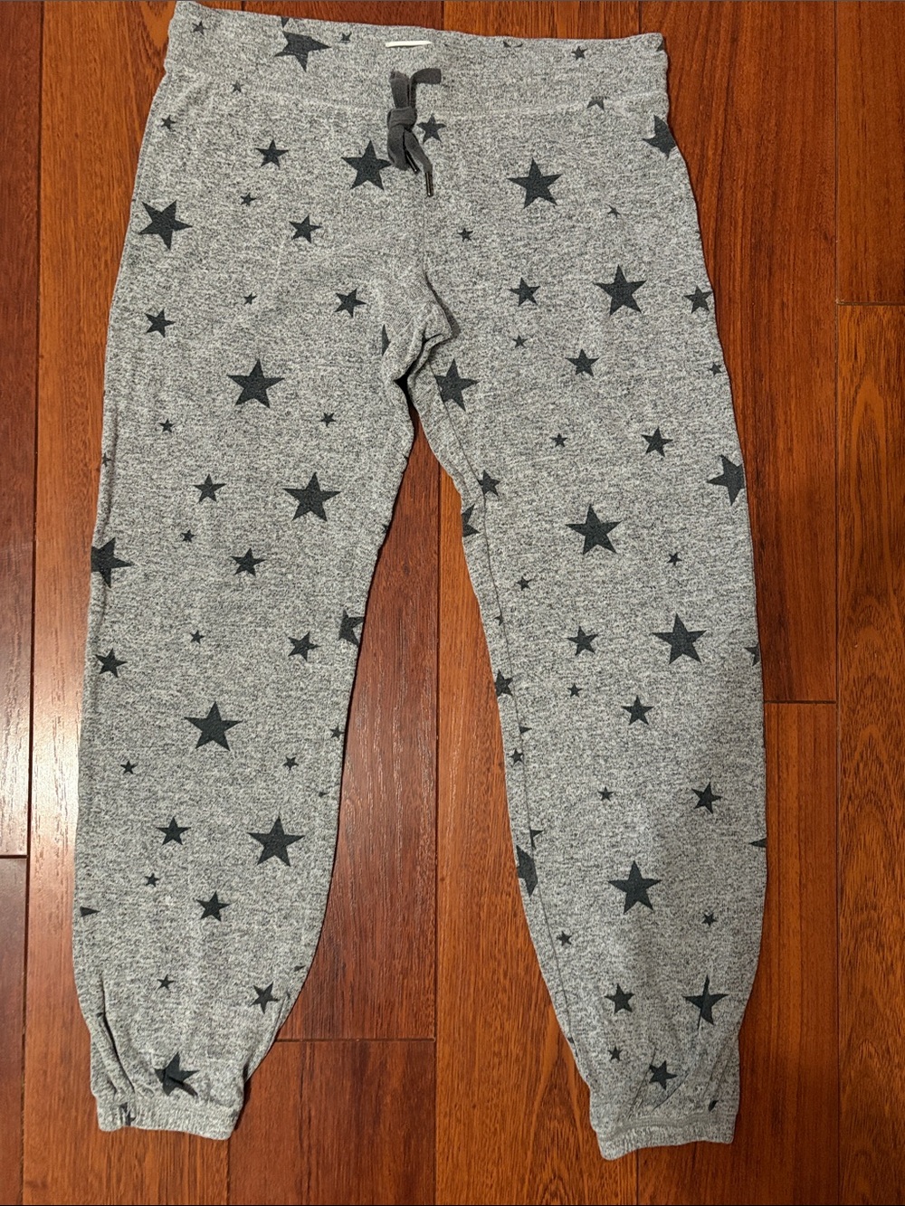 P.J. Salvage Gray Star Print Lounge Jogger Pajama Pants Women's Size XS